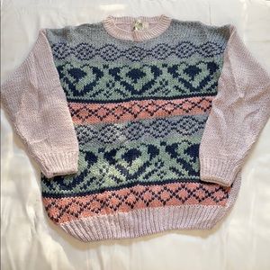 Printed Knit Ugly Sweater